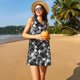 thumbnail image 3 of Fotbe Seamless Pattern With Skulls Vestido de Verano sin Mangas para Mujer – Vestido Midi Línea A, Estilo Camiseta Floral, Vestido Playero Casual y Fluido, 3 of 7