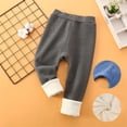 thumbnail image 2 of AOMPMSDX Autumn And Winter Children's Thick Long Trousers Winter Thermal Pants Boy's And Girl's Baby Cotton Pants Winter Pants Grey 10 Years-11 Years, 2 of 3