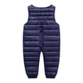 thumbnail image 4 of Warm Winter Insulated Pants for Little Ones with Detachable Suspenders, Thermal Lined Snow Bib Overalls for Cold Weather Outdoor Activities, 4 of 5