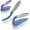 Blue, Set of 3, variant on Scrub Brush Set of 3pcs - Cleaning Shower Scrubber with Ergonomic Handle and Durable Bristles - Grout Cleaner Brush - Scrub Brushes for Cleaning Bathroom/Shower/Tile/Kitchen/Floor/Bathtub/Carpet