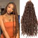 thumbnail image 1 of Butterfly Locs Cabello de ganchillo 24 pulgadas Pre bucle envejecido Mariposa Locs Trenzas de ganchillo Suave y desordenado Mariposa Locs Cabello de ganchillo 30# Extensiones de cabello de ganchillo d, 1 of 1