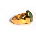thumbnail image 3 of Yellow Gold Plated Ethiopian Opal gemstone Men's ring Gift For husband ring, 3 of 5