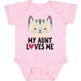 thumbnail image 3 of Inktastic My Aunt Loves Me Niece Cat Girls Baby Bodysuit, 3 of 5