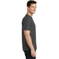 thumbnail image 3 of Port & Co Adult Male Men Plain Short Sleeves T-Shirt Charcoal Medium, 3 of 6