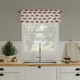 thumbnail image 4 of No. 918 Christmas Pickup Truck 2-Piece Semi-Sheer Rod Pocket Kitchen Curtains, 54"x24", Holiday Red, 4 of 5
