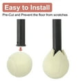 thumbnail image 4 of Uxcell 2 Pcs Balles de Tennis Prédécoupées pour Protection des Pieds et du Sol, Bleu Foncé, 4 of 6