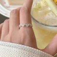 thumbnail image 2 of Braided line ring, S925 sterling silver smooth ring, versatile ring, simple and compact ring, 2 of 5