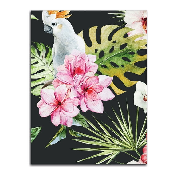 Gango Home Decor Vertical Cockatoo Dark by Incado (Printed on Paper); One 12x16in Unframed Paper Poster