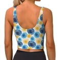 thumbnail image 3 of Naloa Circular Sports Bras for Women, High Support Bra with Removable Pads, Comfortable - Medium, 3 of 9
