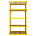 thumbnail image 4 of Tcbosik 5 Tier Adjustable Heavy Duty Metal Shelving Unit, Utility Rack, Garage Storage Shelves for Kitchen, Basement, Warehouse, Living Room, Yellow, 4 of 10
