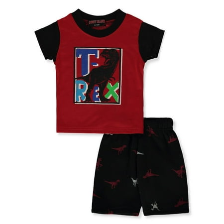 

Coney Island Baby Boys 2-Piece T-Rex Shorts Set Outfit - red/multi 3 - 6 months (Newborn)