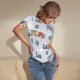 thumbnail image 3 of Balery Trains And Cactuse Body de cuello redondo de manga corta para mujer Tops de manga corta Tops básicos-Large, 3 of 7