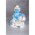 thumbnail image 3 of Baby Krishna MaakhanChor in Blue & Silver - 6 Inches, 3 of 4