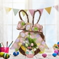 thumbnail image 2 of Easter Wreaths for Front Door Cartoon Rabbit Shape Hand Woven Simulation Wreath Outdoor Home Door Hanging Decor, 2 of 9