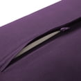 thumbnail image 3 of Node Fitness Yoga Meditation Cushion, 25" x 12" Rectangular Bolster with Organic Cotton Cover - Purple, 3 of 7