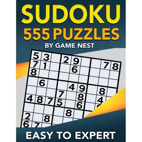 Sudoku 555 Puzzles Easy to Expert: Easy, Medium, Hard, Very Hard, and Expert Level Sudoku Puzzle Book For Adults, (Paperback)