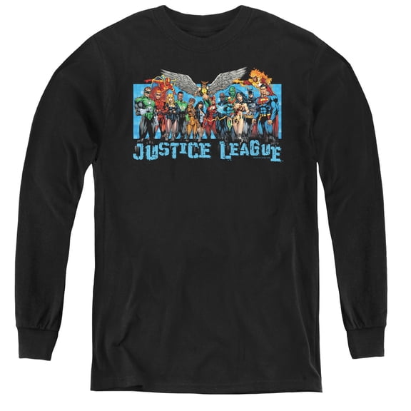 Jla - League Lineup - Youth Long Sleeve Shirt - X-Large