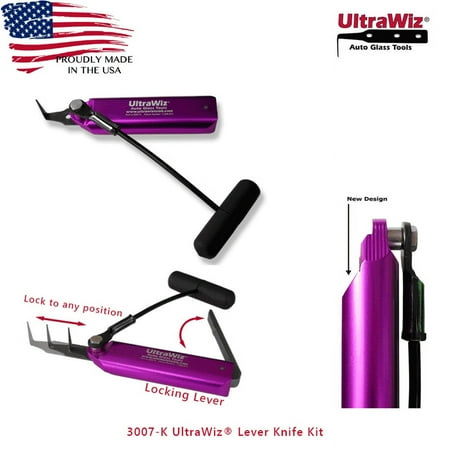 UltraWiz 3007K Windshield Cold Knife, Auto Glass Removal Tool with Lever Pull System, Made in USA