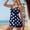 Navy, variant on Modest Tankini Swimsuits for Women Casual Two Piece Double Lined Swim Suit with High Waisted Short Slimming Bathing Suits, White L