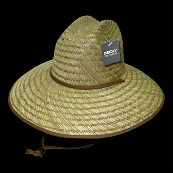 Mat Straw Lifeguard Hat, Natural