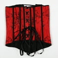 thumbnail image 3 of Corsets Rouges Aguichant pour Femmes Grande Taille Corset Oriental en Dentelle Florale, 3 of 9