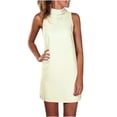 thumbnail image 1 of Babysbule Liquidation Robe d'Été pour Femme Femmes Décontractée Col Rond Classique Manches Longues Couleur Unie Robe Ample, 1 of 6