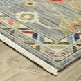 thumbnail image 3 of Oriental Weavers Lucca Wool Blend Area Rug - 2888G - 6'7" x 9'6" - in Gray/ Multi - Vintage Inspired, Wool Blend, Dining, Living Room Rug, 3 of 3