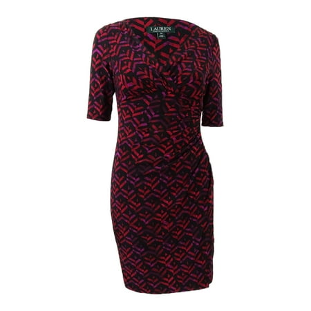 Printed Slinky Jersey Dress - Lauren by Ralph Lauren Women's Petite Printed Jersey Dress