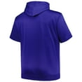 thumbnail image 3 of Men's Profile Royal New York Mets Big & Tall Contrast Short Sleeve Pullover Hoodie, 3 of 3
