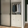thumbnail image 2 of Bestar Versatile 36" Engineered Wood Closet Organizer with Doors in Linen White, 2 of 9