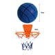 thumbnail image 5 of Baloncesto silencioso con aro de juguete, portátil, sin sonido, ligero, para niños Azul Talla 7, 5 of 9