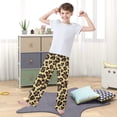 thumbnail image 5 of Wobogo Brown Leopard Long Pajama Pants Bottoms Soft Sleepwear with Pockets, 5 of 9