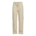 thumbnail image 3 of Time and Tru Women’s Knit Cargo Mid Rise Pants, 31" Inseam, Sizes XS-XXXL, 3 of 7
