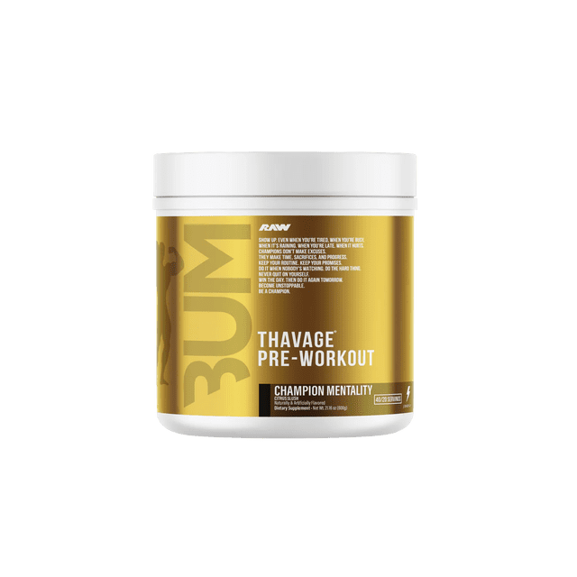 RAW CBUM THAVAGE PRE-WORKOUT 40/20 SERV CHAMPION MENTALITY