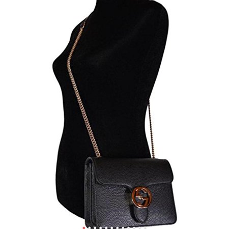 Gucci Bree Guccissima Black Crossbody Leather Bag New Gucci Bree Guccissima Black Crossbody Leather Bag New