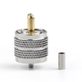 thumbnail image 4 of 10Pcs UHF Plug Male Pl259 Crimp Connector Adapter For RG316 RG174 RG178 LMR100, 4 of 6