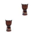thumbnail image 1 of pitrice African Drum Good Sound Musical Instrument Premium Teaching Props Adults Bango Hand Drums for Party Bar House Church Random Color 2Set, 1 of 6