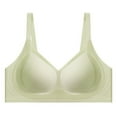 thumbnail image 3 of Women's Thin Seamless Vest Soft Support Large Chest Small Half Fixed Cup Breathable Bra T Back Sports Bras for Women Light Sports Bra Womens Workout Bras Support Bra Bras for plus Size Women Sports, 3 of 3
