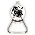 thumbnail image 1 of Constelación de Leo signo del Zodiaco Acero inoxidable Metal cerveza tapa sacacorchos, 1 of 3