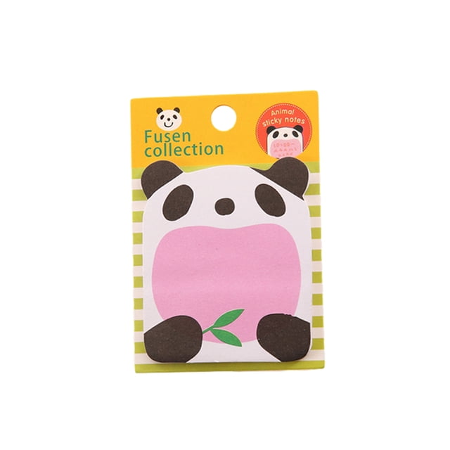Injueey Notas adhesivas de animales bonitos de dibujos animados Kawaii, papelería extraíble para estudiantes, material escolar, Type3 NO3