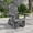 Gray, variant on CHYVARY Foldable Glider Adirondack Chair, 3-Position Adjustable Wood-Like HDPE Patio Furniture with Cup Holder, All-Weather Deck Seating, Gray