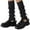 Black, variant on Knitted Over The Knee Socks Fall Winter Leg Warmers with Bow Detail Soft Stretchy Thigh High Stockings for Daily Comfort And Warmth Silk Belts for Women