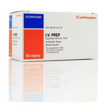- IV PREP Antiseptic Wipes - Box of 50