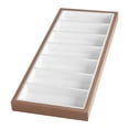 thumbnail image 1 of Maytalsory 7 Grids Glasses Display Tray Cases Displaying Rack Wood Organizer Stand Holder Large Capacity Storage Box White, 1 of 6