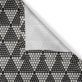 thumbnail image 4 of Ambesonne Geometric Valance Pack of 2, Half Tone Dots Triangles, 42"X18", Charcoal Grey and Ivory, 4 of 5