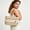White, variant on Women Straw Tote Bag, Summer Beach Bag, Handmade Sunflower Hollow Weave Shoulder Handbag, Detachable Crossbody Strap, Vacation Travel Accessories, Large Capacity, Breathable, Bohemian Style