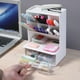 thumbnail image 5 of Organizador de escritorio inclinado para bolígrafos y otros artículos de papelería. Caja de almacenamiento para estudiantes y niños. Estante para material escolar., 5 of 7