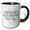 Black/White, variant on 3drose, Cool Referee Quote - Referees Are People Too, 11oz Two-tone Black Mug