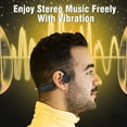 thumbnail image 3 of Open Ear Headphones Bluetooth Bone Conduction Headphones Wireless with Mic MP3 Player Built-in 8G Memory IPX 8 Waterproof Lightweight for Sports Driving Running Walking Bicycling Working Gym(Red), 3 of 5
