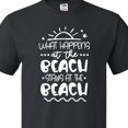 thumbnail image 3 of Inktastic Spring Break What Happens at the Beach Stays at the Beach T-Shirt, 3 of 4